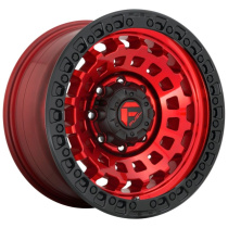Fuel 1PC Zephyr 17X9 ET-12 8X165.1 125.10 Candy Red Black Bead Ring Fälg